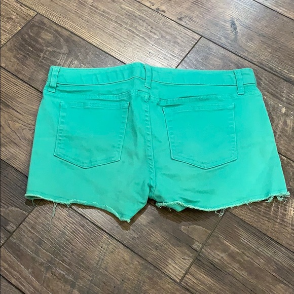 GAP Hadley Green Cut Off Green Denim Jeans - Picture 3 of 5